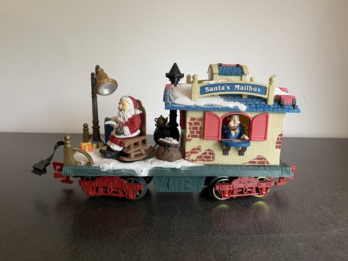Holiday Express Santa’s Mailbox Car Animated Train Accessory No 384-1 With Box - Picture 2 of 13