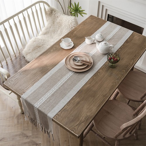 Jacquard Tassel Table Runner for Dining Room Kitchen Party Home Decor Tablecloth - Picture 28 of 56