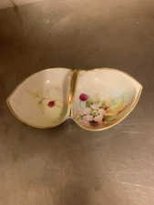 Small Handpainted Nippon Tidbit Dish / Basket - B