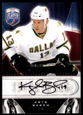 2009-10 Upper Deck Be A Player Signatures Krys Barch Auto #S-KB