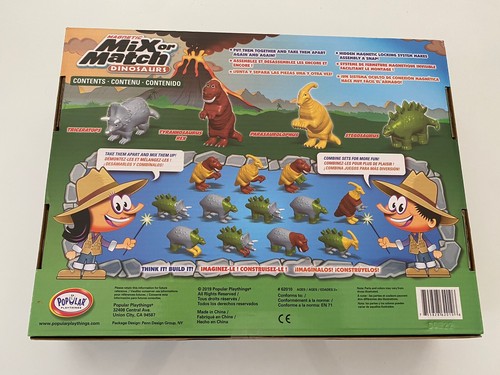 New In Box Popular Playthings Magnetic Mix or Match Dinosaurs Playset Animals - 第 2/3 張圖片