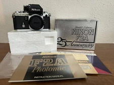 RARE Nikon F2A 25th Anniversary SLR camera in matching box EXC F2 DP-11
