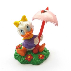 Figurine Walt Disney Donald Mickey Bullyland Daisy Bebe Avec Ombrelle 5 5 Cm Ebay