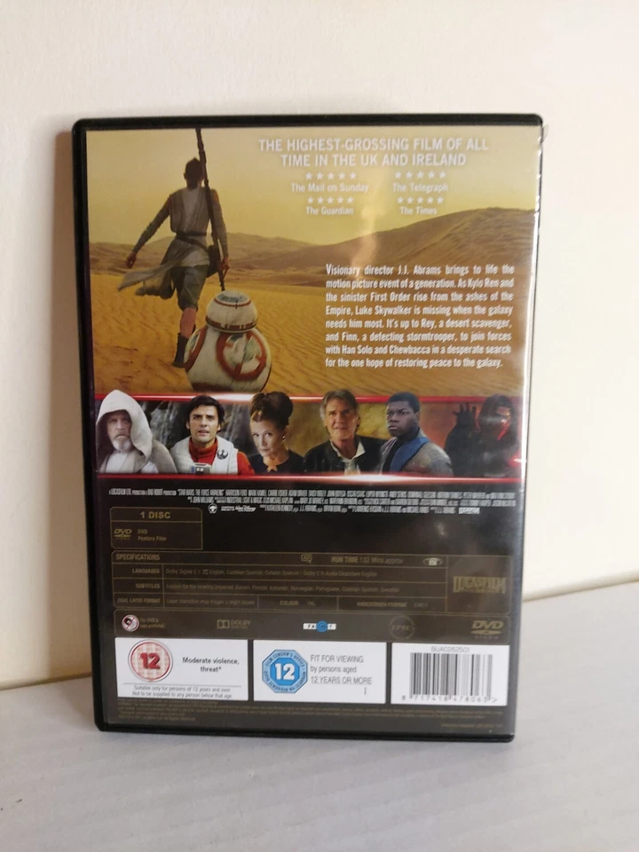 Star Wars The force awakens  DVD VGC  - Image 2 of 4