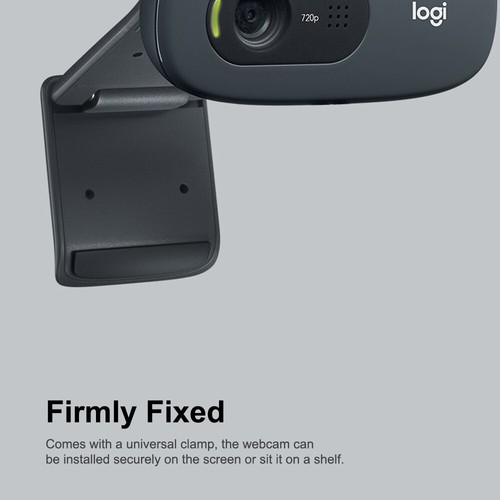 Logitech Video Webcam C270 720p Widescreen Computer Laptop PC Camera for Calling - Afbeelding 10 van 11