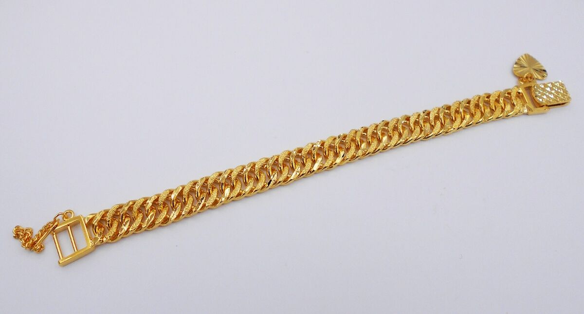 Shop Emanuele Bicocchi 24K Gold-Plated Sterling SIlver Edge Chain Bracelet  | Saks Fifth Avenue