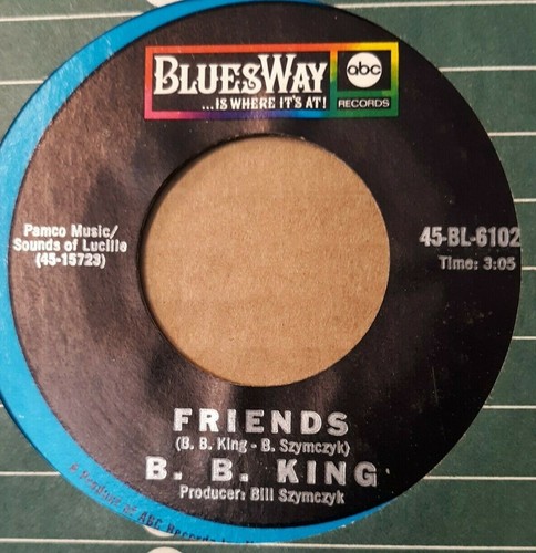 45 RPM BLUES B.B. KING, "WHY I SING THE BLUES / FRIENDS" NOS - Picture 4 of 4