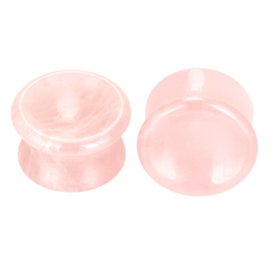 Natural Ear Gauges-Organic Stone Ear Plugs-Double Flared Flesh Tunnels - 1PAIR