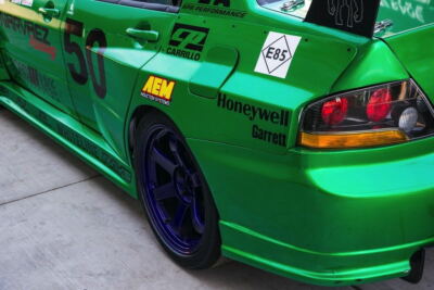 For MITSUBISHI EVO 8 9 AP Style FRP Fiber Wide Body Rear fender +