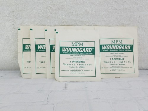8X Vintage MPM 1 EA WoundGard Bordered Gauze 6" X 6", Sterile MP00096 - Picture 6 of 7