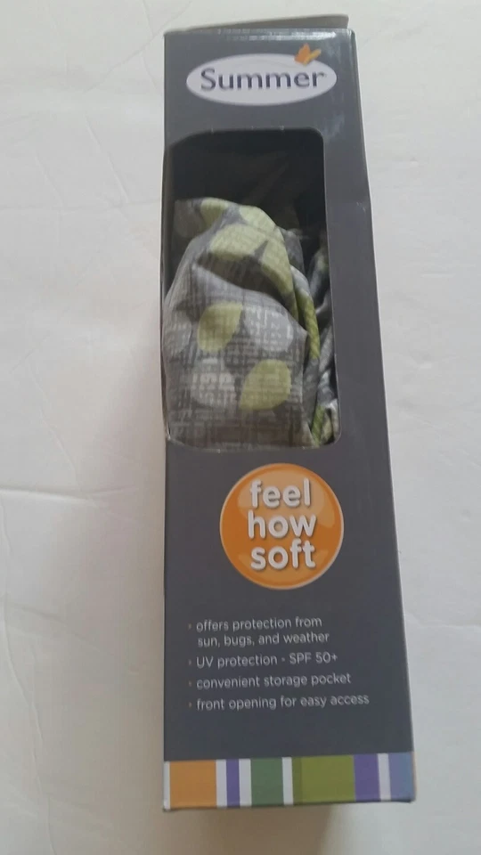 Cubierta de asiento de coche de bebé portabebés protector solar lluvia protector para asiento de bebé verano Foto 4 de 4