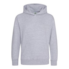 Image of Kids Fleece Hoodie Hooded Sweatshirt Boys Girls Plain School Jumper Pullover Top