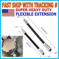 2pc FLEXIBLE EXTENSION 8" x 3/8" & 6" x 1/4" Socket Bar Wrench Drive Long Set