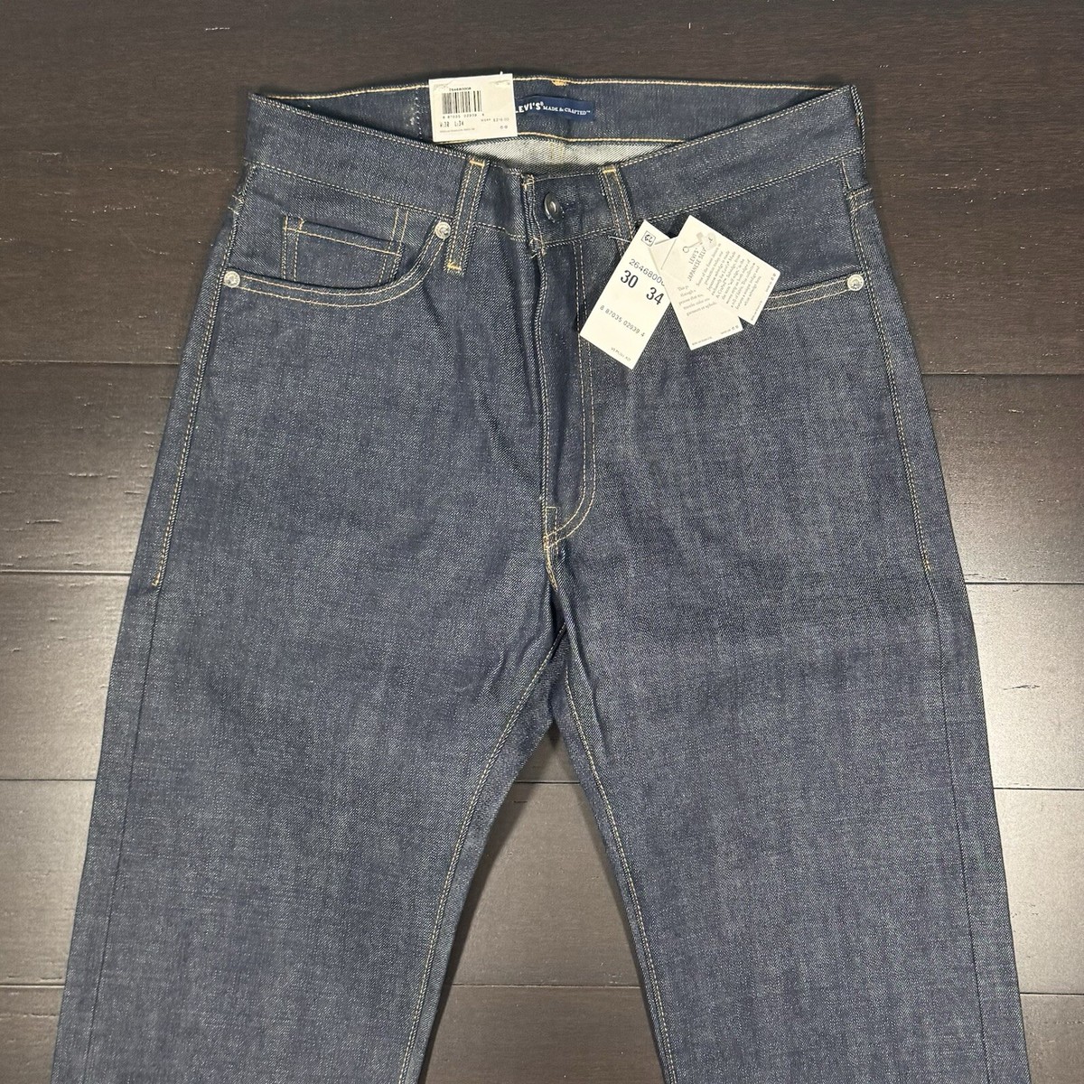 Levi's 501 Jeans 30 x 34 Japanese Selvedge Denim Straight Zip Fly