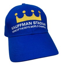 KAUFFMAN STADIUM Hat Ball Cap ADJUSTABLE Home Of The 2015 World Champions Royals