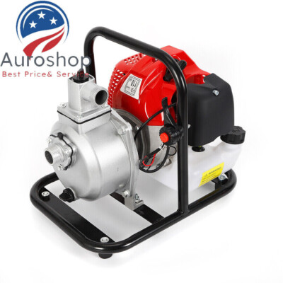 #ad 1quot; GAS POWER SEMI TRASH WATER PUMP HIGH PRESSURE IRRIGATION TRANSFER PUMP 1.7 HP $101.52