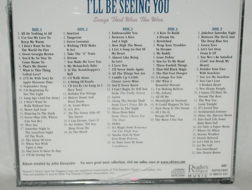 I'll Be Seeing You Songs That Won the War 5CDs (New-Read) - Picture 3 of 5