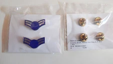 US Air Force Metal Collar Rank Insignia Airman 1st Class E-3 / ( Old Style ) New