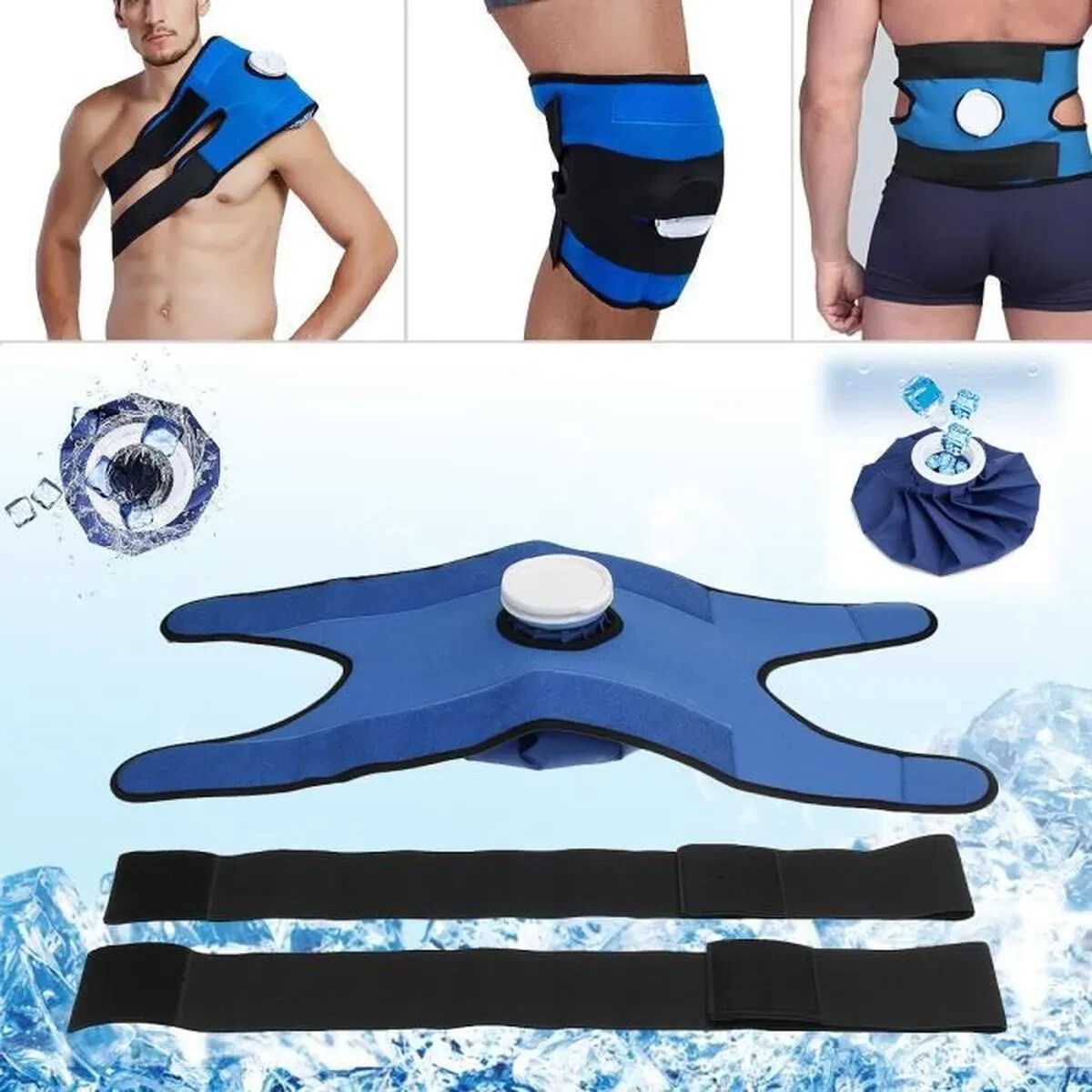 Sac de glace réutilisable compresse froide chaude pour soulager la douleur