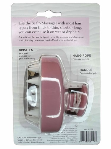 Scalp Hair Head Scrubber Massager Exfoliator Shampoo Silicone 3" Brush 2 Pack - Bild 5 von 5