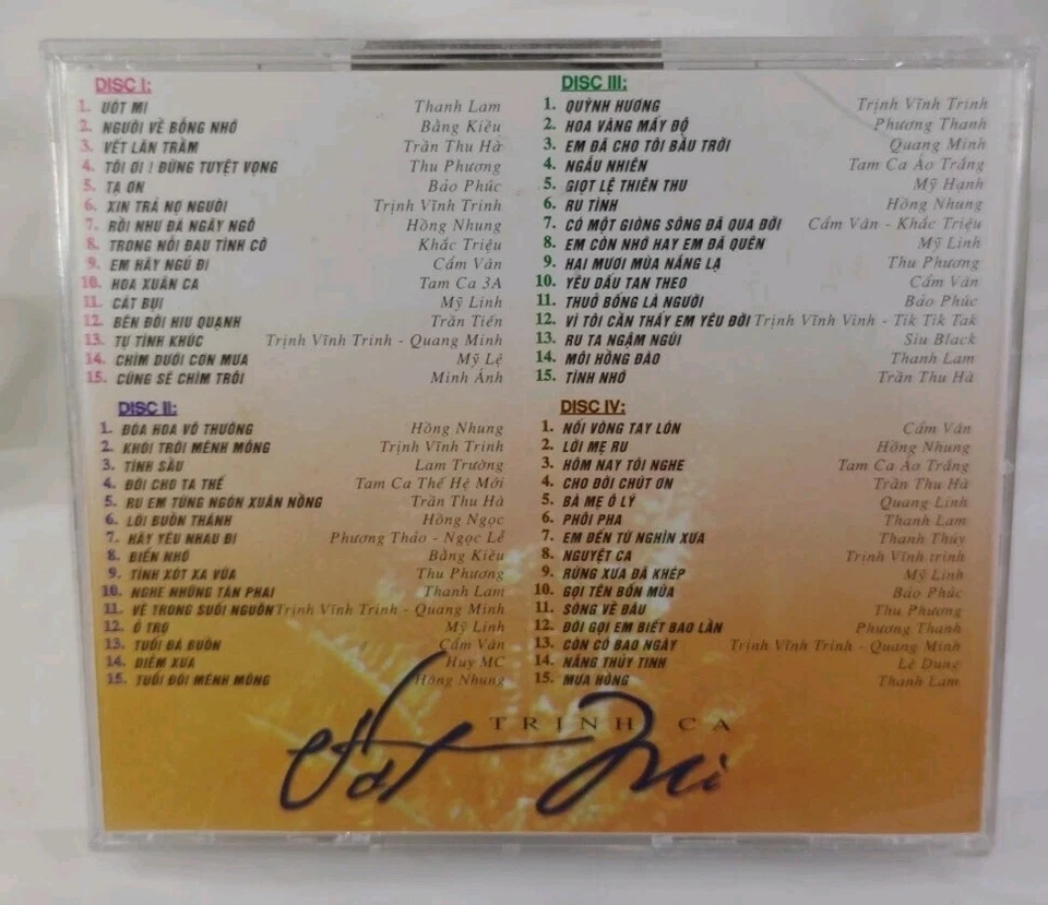 60 Immortal Love Songs Of Trinh Cong Son 4 CD Vietnamese READ AD! đọc quảng cáo Foto 2 de 4