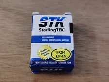 1  Pack STK  Sterling TEK LP-E5 LPE5 Battery for  Rebel XS XSi T1i 450D 1800mAh