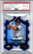 2013 Topps Chrome Justin Upton Chrome Connection Die-Cut PSA 10