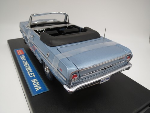 Sun Star Chevrolet Nova convertible ""1963" (azul claro-met.) 1:18 ¡Embalaje original! - Imagen 6 de 12
