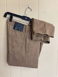 Men's LEVIâS 514 ~SLIM STRAIGHT Tan Khaki Jeans ~ Tag 30 x 32 Actual 30 x 31 1/2 | eBay