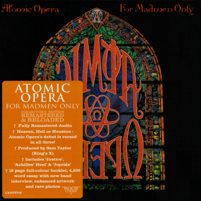 Atomic Opera ~ For Madmen Only (1994) CD 2017 Rock Candy Records