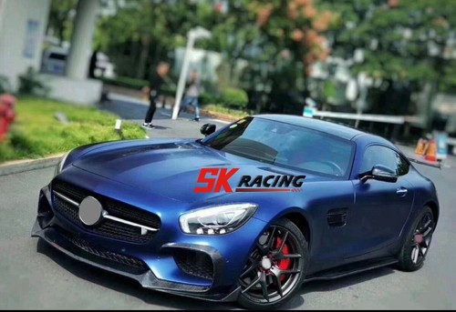Fits For Mercedes Benz GT GTS 2016-2017 Glossy Black SideSkirts Side Step Lip - Picture 7 of 9