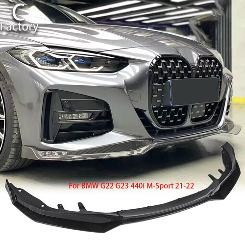 Kit corpo spoiler labbro paraurti anteriore REAL CARBON per BMW G22 G23 440i M-Sport 21-22