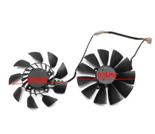 Pair Fans Cooler Fan For ASUS R9 290 290X 290-DC2-4GD5 290X-DC2-4GD5