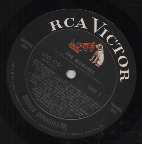 THE BELIEVERS original cast recording VOICES, INC 1968 US RCA VICTOR VINYL LP - Picture 3 of 4