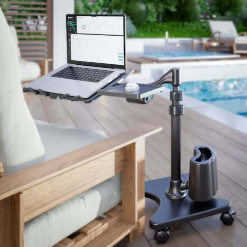 Open Box LEVO G2 Deluxe Rolling Laptop Stand WITH Mouse Tray 33801 - Picture 2 of 11