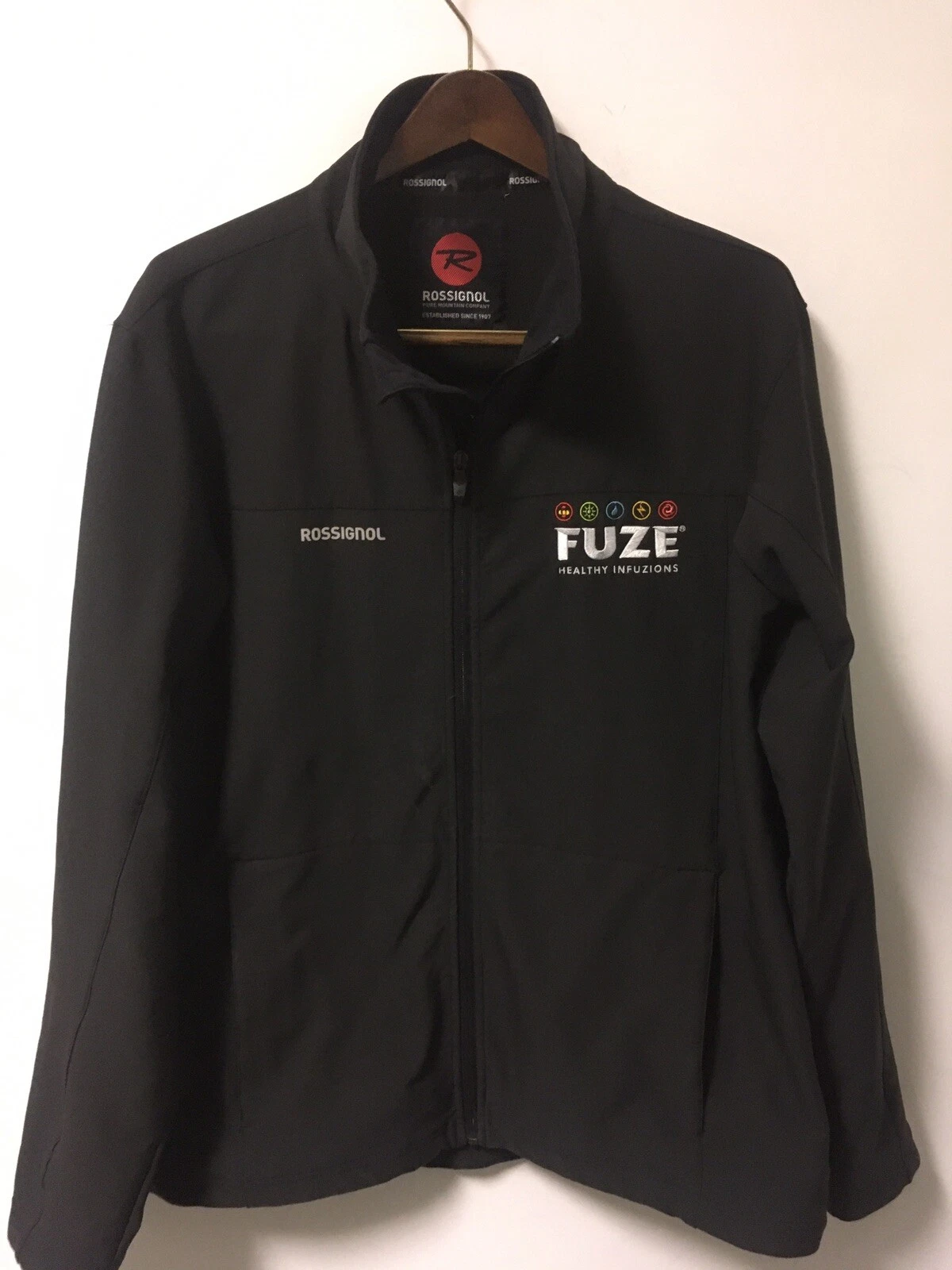 Rossignol Lake Placid Soft Shell Ski Snowboard FUZE Logo Jacket Men’s XL