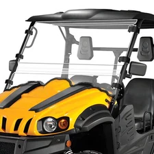 Folding Clear Windshield Full Window for 2015+ MASSIMO MSU Bighorn Coleman HiSun