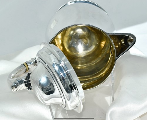 Superb Sterling Silver & Gilt Lidded Quart Tankard, D&C Houle London, 1866: 670g - Picture 13 of 22