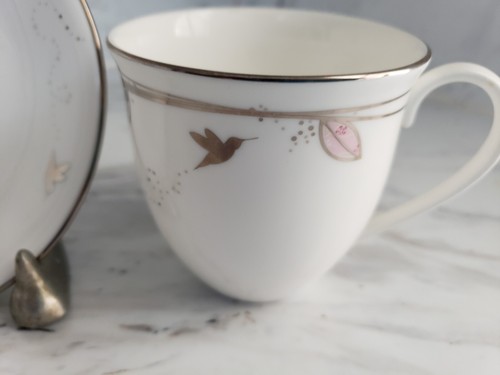 LENOX Silver Song Mug/ Cup & Saucer ! - Picture 3 of 4
