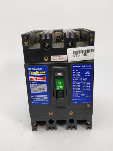 TERASAKI TL-100F TemBreak Circuit Breaker 50A - Picture 2 of 5