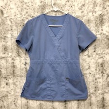 Grey's Anatomy by Barco Scrub Top Blue Size M