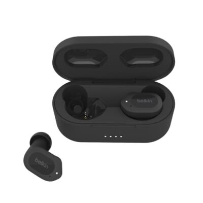 Belkin SoundForm Play Wireless Earbuds Bluetooth IPX5 Black