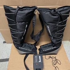 Sharper Image Small Medium Targeted Air Compression Boots 5 Levels 25" - 31"