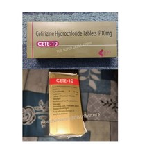 500 100 free Tablets- Cetirizine Hydrochloride 10mg -Total 600 - OTC- Exp.2027