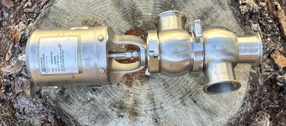 aukesha Cherry-Burrell W62 2.5" Sanitary Divert Valve Air-Actuated S-Line 316SS - Image 2 of 4