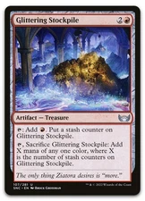 Glittering Stockpile #107 (NM) Streets New Capenna SNC Magic MTG