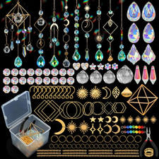 DIY Suncatchers Kit 400 Pc Prism Crystal Rainbow Maker for Windows Decor