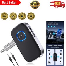 Portable Wireless Bluetooth Car Adapter with 3.5mm AUX  Hands-Free Calling