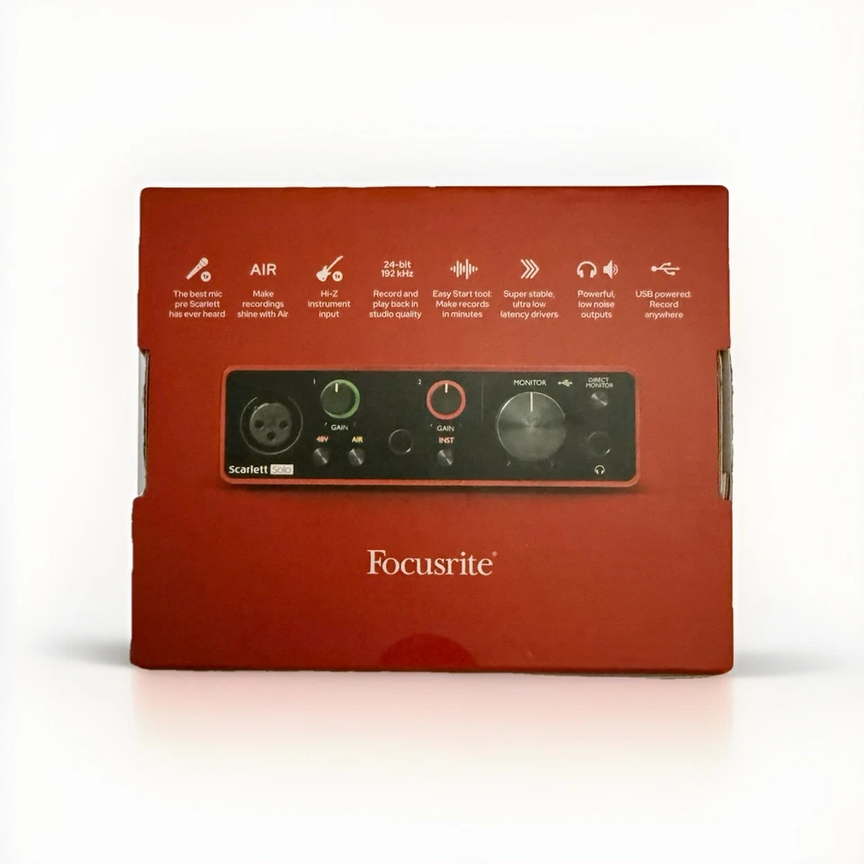 Focusrite Scarlett Solo (3rd Gen) USB Audio Interface — Brand New, Sealed in Box - Image 2 of 4