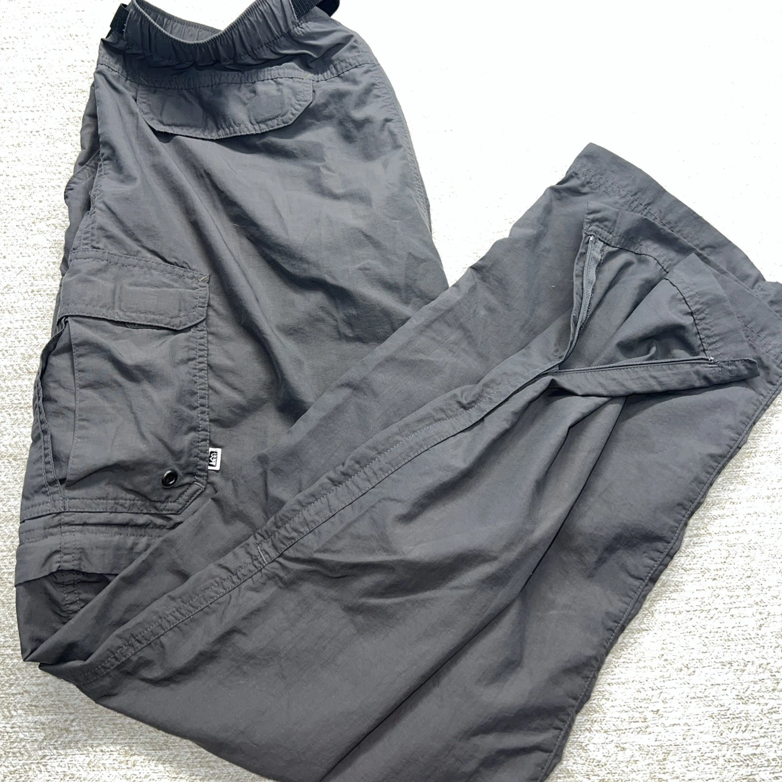 REI Convertable Pants Men's Large UPF 50 Cargo Belted Hiking Outdoor Camp